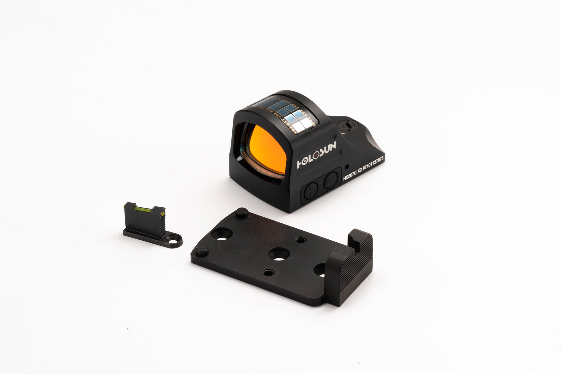 MS-CW-H-F-G-set-dot Multi-Sight-Co-witness-Holosun-Fiber-Green-Set